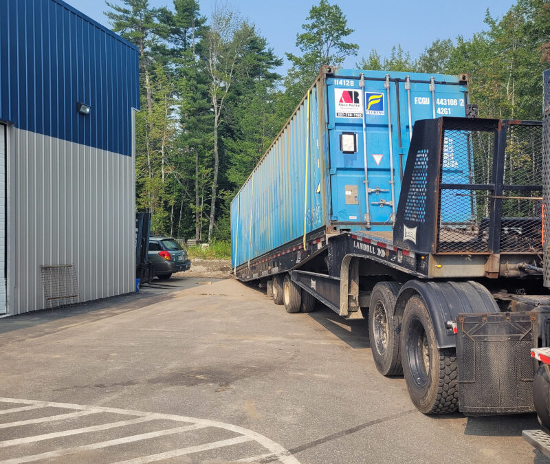 Picked up a 40 ft storage unit rental that has been used for overflow stock from Wiscassett, ME 04578.