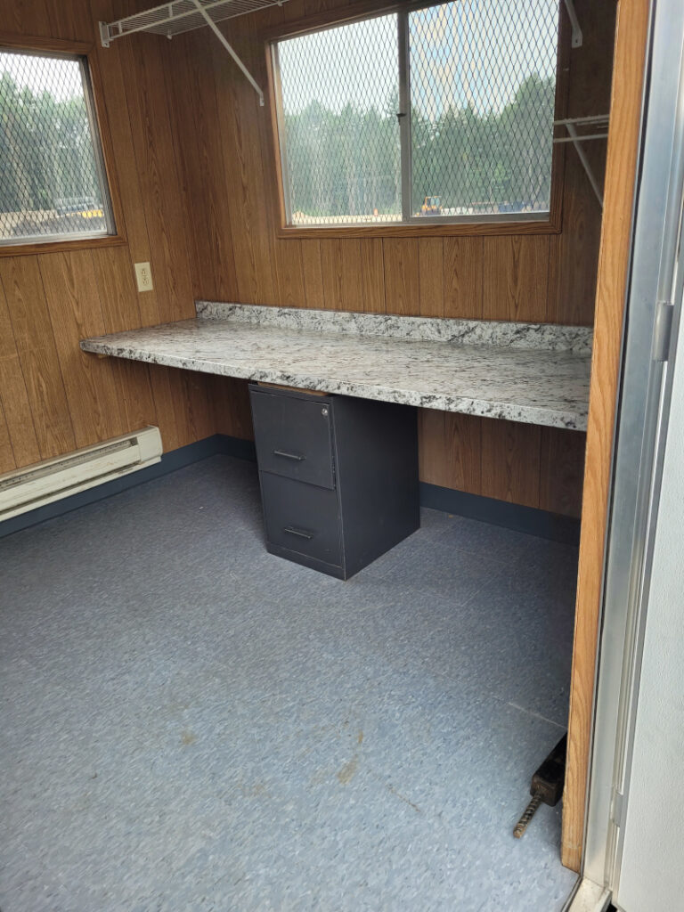OFFICE TRAILER DELV/UFPU 8X32' Sent at: 10:02 BLOCK & LEVEL It's condos/apartments going in there Delivery 8x32’ Office Trailer to an Apartment/ Condo New Complex in Scarborough, Me.