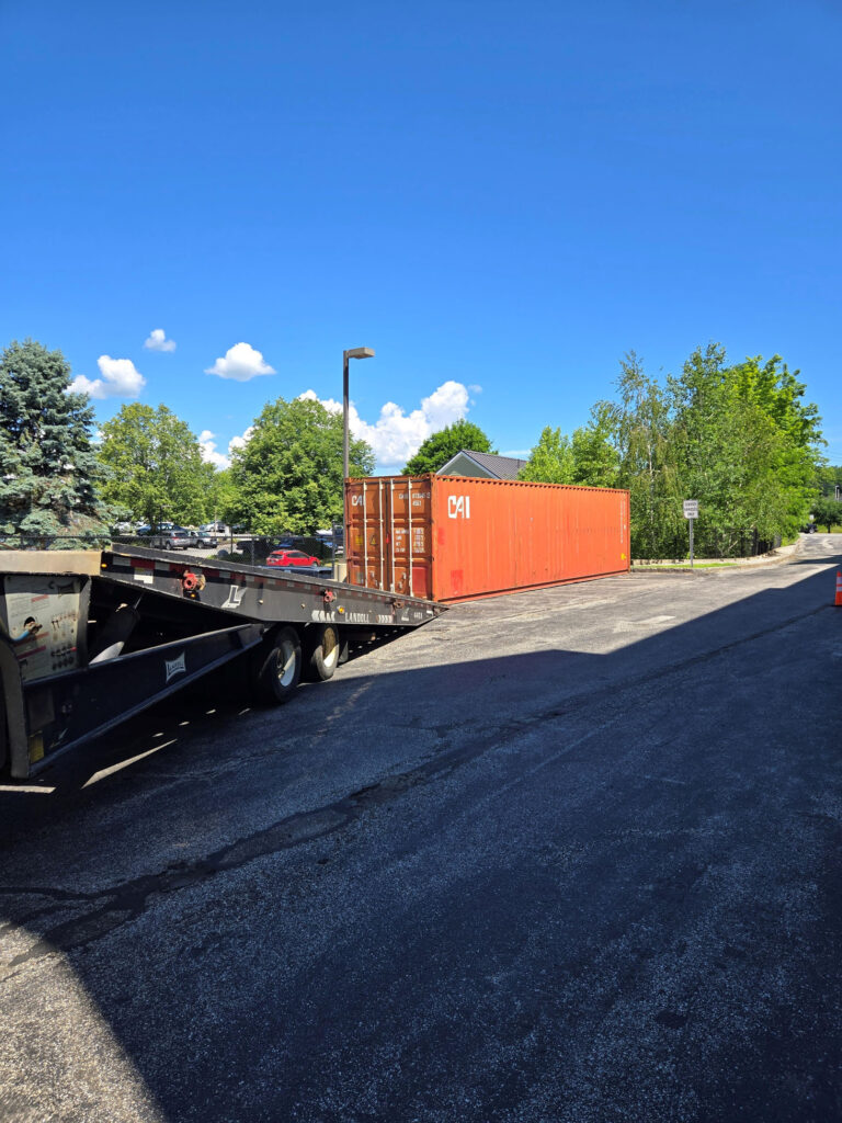 Abco Rental & Storage, Inc recently picked up another 40ft storage container rental in Auburn at Residence Inn, where it was being used to support an active remodel project.