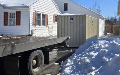 20 foot container delivered in Saco, ME.