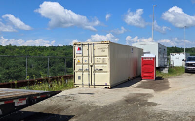 40ft Storage Container Rental for Regional Electric in Augusta, ME