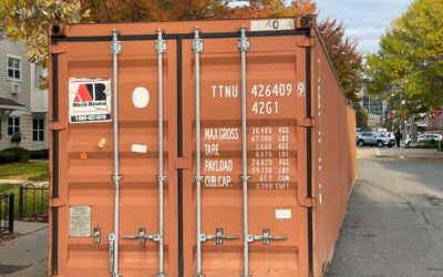 40 ft storage container rental delivered to Boston MA