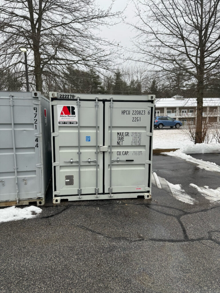 4 more 20ft storage container rentals were delivered to the Hotel 44 North in Freeport, Maine.