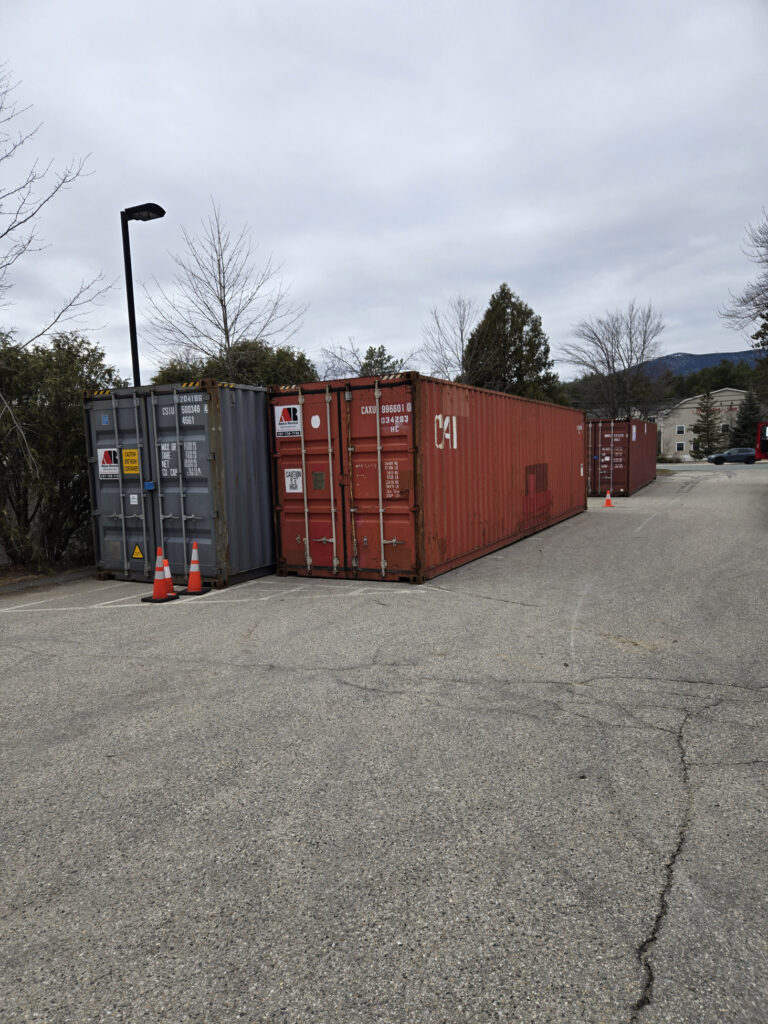 40ft storage container rental delivered to North Conway, NH
