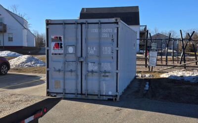 20 ft storage container rental delivered to South Portland, ME by Abco Rental & Storage, Inc.