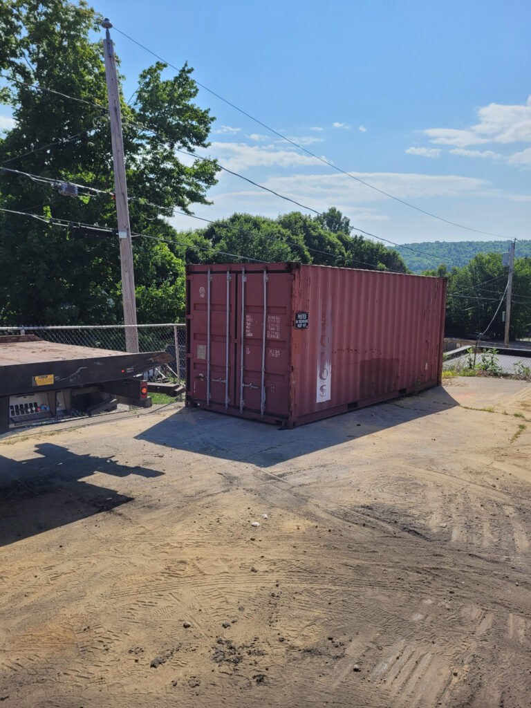 Abco Rental & Storage, Inc. recently completed a specialized shuttle of a 20-foot container (not owned by us) from South Portland to Rumford, Maine.