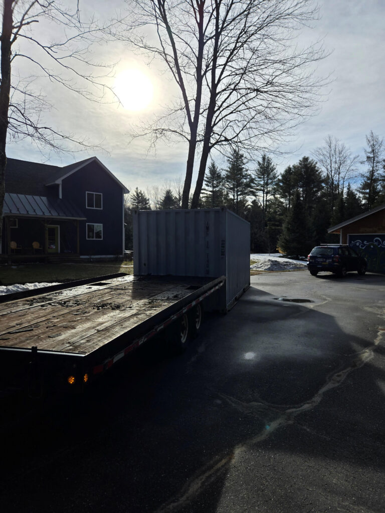 20ft storage container rental delivery in Durham, ME