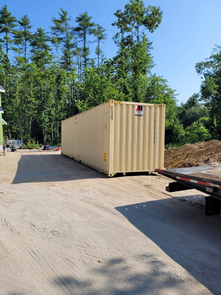 Abco Rental & Storage, Inc just delivered a 40-foot High Cube storage container to a builder in Arundel, ME. These extra-tall units are perfect for storing tools, materials, and equipment securely on-site. Whether you're a contractor, builder, or homeowner, we deliver reliable storage—right where you need it.