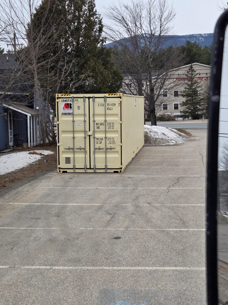 Delivered: 40ft storage container rental | White Mountain Hwy, North Conway, NH