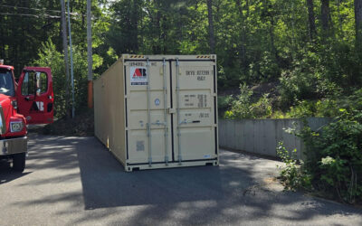40’ High Cube Storage Container Delivered to Waterboro, ME for House Remodel